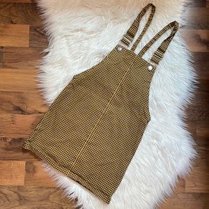 Forever21 checkered overall dress